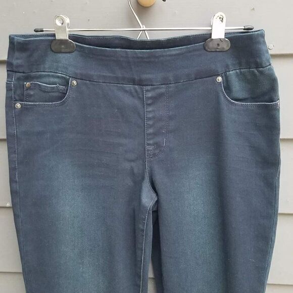 Makers Cotton Poly Elastic Waist Jean like pants - size 29 - Picture 2 of 4